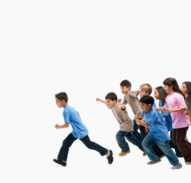 Children running