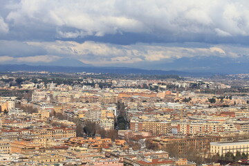 Fototapeta na wymiar aerial view of Rome , Italy