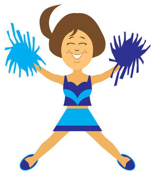 Cartoon Cheerleader