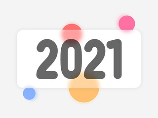 2021 glass colourful concept 