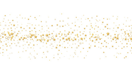 Seamless pattern Gold stars confetti - obrazy, fototapety, plakaty