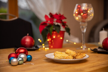 christmas table setting