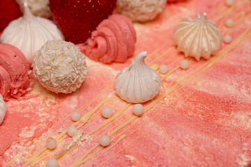 cake with strawberries