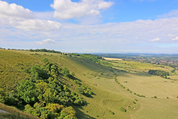 Hills above Westbury in Wiltshire