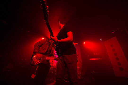 Rock and roll live group at the nightclub