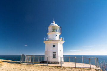 Fototapeta na wymiar Lighthouse, Cape Meganom. City district Sudak, the Republic of Crimea