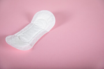 pad for woman on pink backgrund