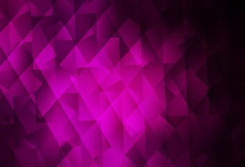 Dark Pink vector backdrop with rhombus.