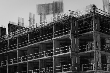 construction site in the city - 401291171