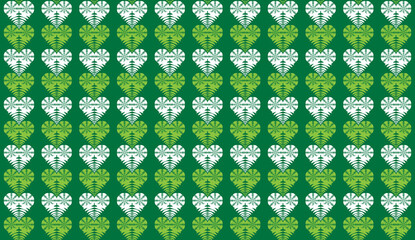 Geometric Heart shape background. Seamless pattern