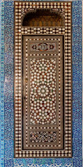 Detail of antique mosaic or decoration in turkish or ottoman style