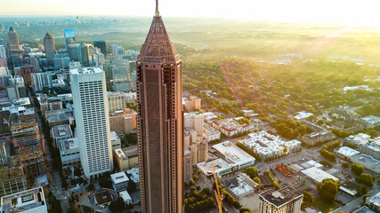 Downtown Atlanta Building Golden Hour