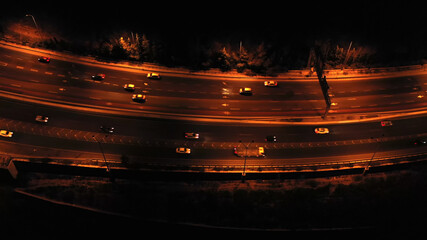 Highway with traffic at night aerial view
Drone footage tel aviv and Jerusalem Highway shot , October 2020
