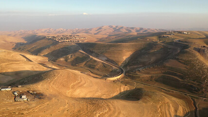  Judea (Jaudean) desert wih small Israeli Town Kedar
Close to Jerusalem and maale adumim...