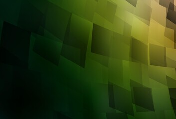 Dark Green, Red vector background in polygonal style.