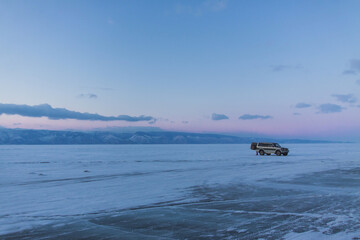 transport on lake Baikal, Siberia, Russia  