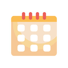 calendar planner icon, colorful design