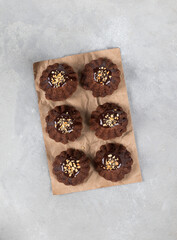 chocolate cake with nuts