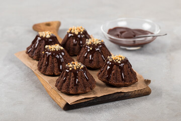 chocolate cookies with nuts