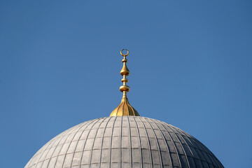 Fototapeta na wymiar Dome of the New Mosque in Istanbul