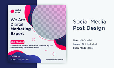 Corporate Business Social Media Post Design Template