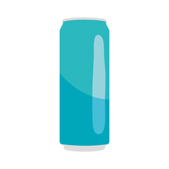 blue large can icon, colorful design