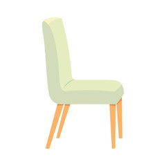 green chair icon, colorful design