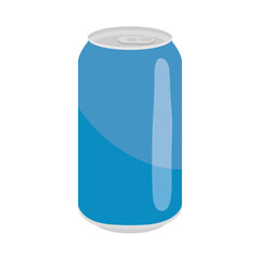 blue can icon, colorful design