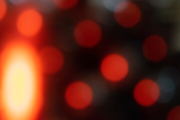 red bokeh background