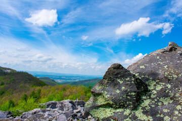 mountain landscape with blue sky