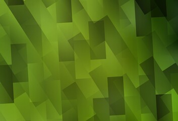 Obraz premium Light Green, Yellow vector pattern in square style.