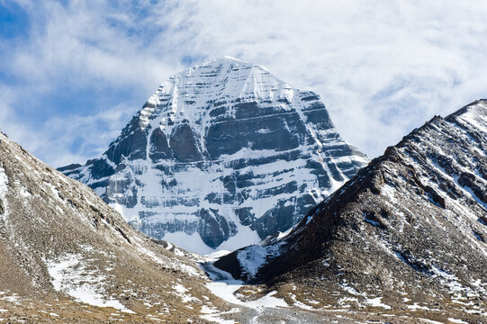 Sacred Mount Kailas in Tibet. Himalayas mountains.