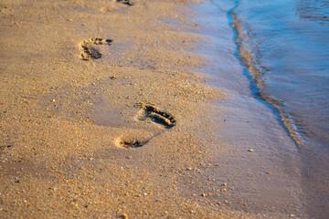 footprints in the sand