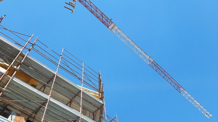 Lavori in corso nel cantiere in primavera - business