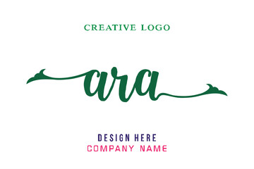 ARA  lettering logo is simple, easy to understand and authoritative © BERKAH91