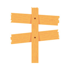 Fototapeta premium wooden road sign icon, colorful design