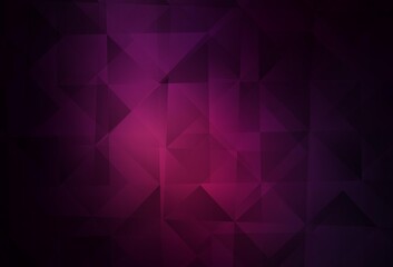 Dark Pink vector triangle mosaic background.