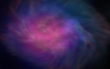 Dark Pink, Blue vector cover with astronomical stars. Glitter abstract illustration with colorful cosmic stars. Pattern for futuristic ad, booklets.