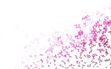 Light Pink vector abstract background with branches.
