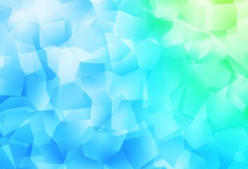 Naklejka premium Light Blue, Green vector abstract polygonal template.