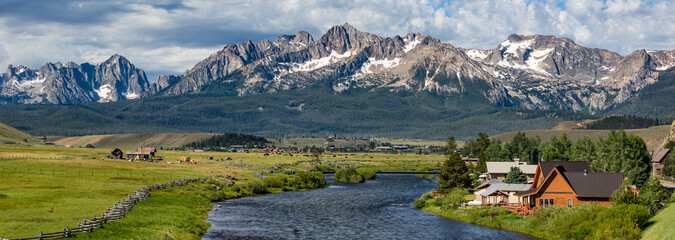 mountain landscape with River