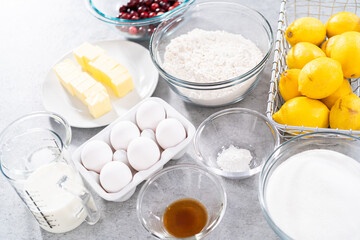 Lemon cranberry bundt cake