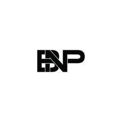 bnp letter original monogram logo design