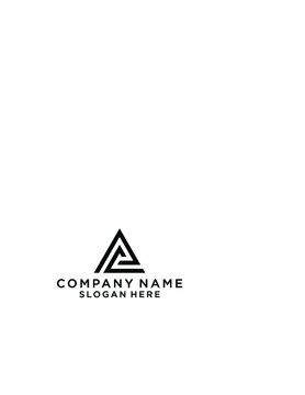 PC initial logo designs vector
