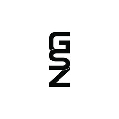gsz letter original monogram logo design
