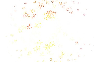 Light Red, Yellow vector texture with artificial intelligence concept.