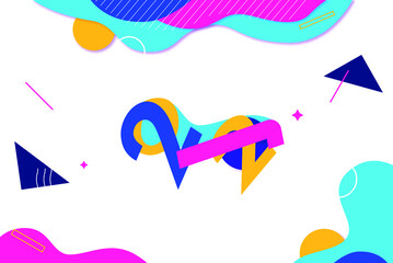 Happy New Year, 2021 year symbol, logo calendar, template, icon, banner, cover, flyer,  vector illustration