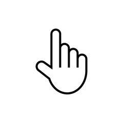 index finger icon design vector
