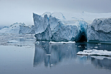 Icebergs in Disko Bay, Ilulissat, West Greenland