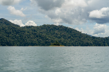 Rainforest islands in Kenyir Lake, Terengganu, Malaysia.